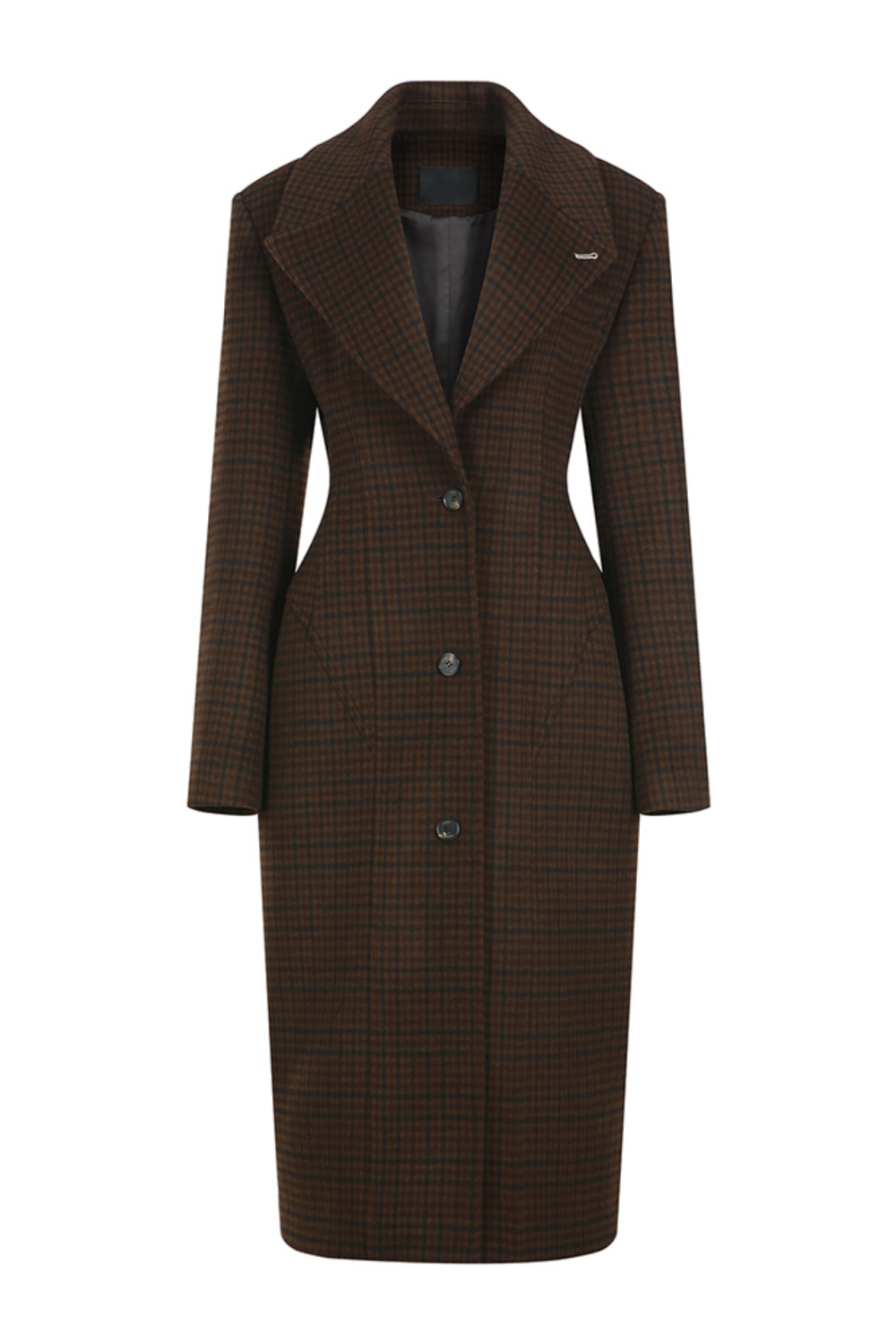 WOOL-BLEND CORSET COAT (FW21CT011BR)