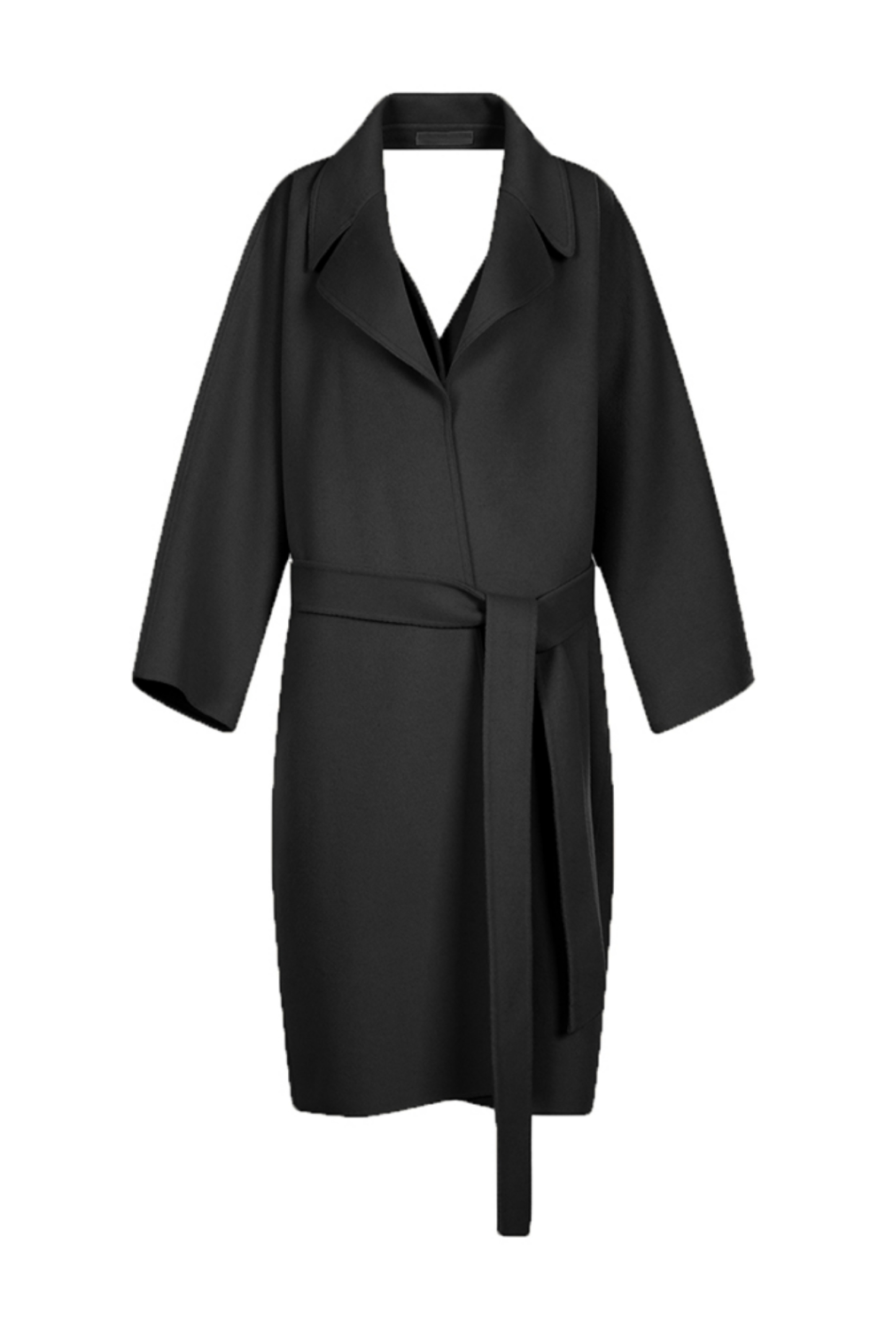 BUTTONED ROPE COAT (FW21CT007BK)