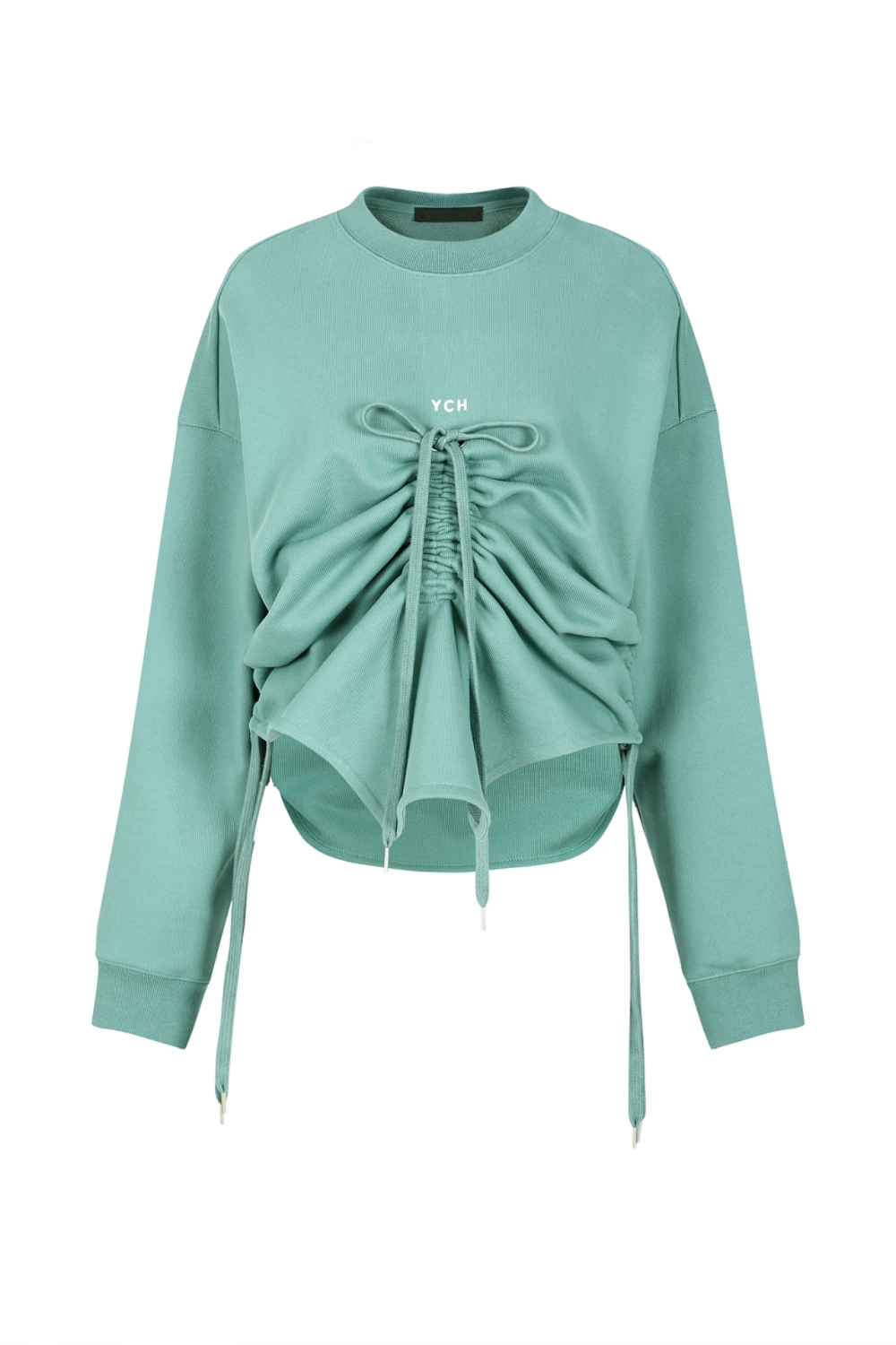 CROPPED DRAW STRING SWEATSHIRT (PF21TS001GN)