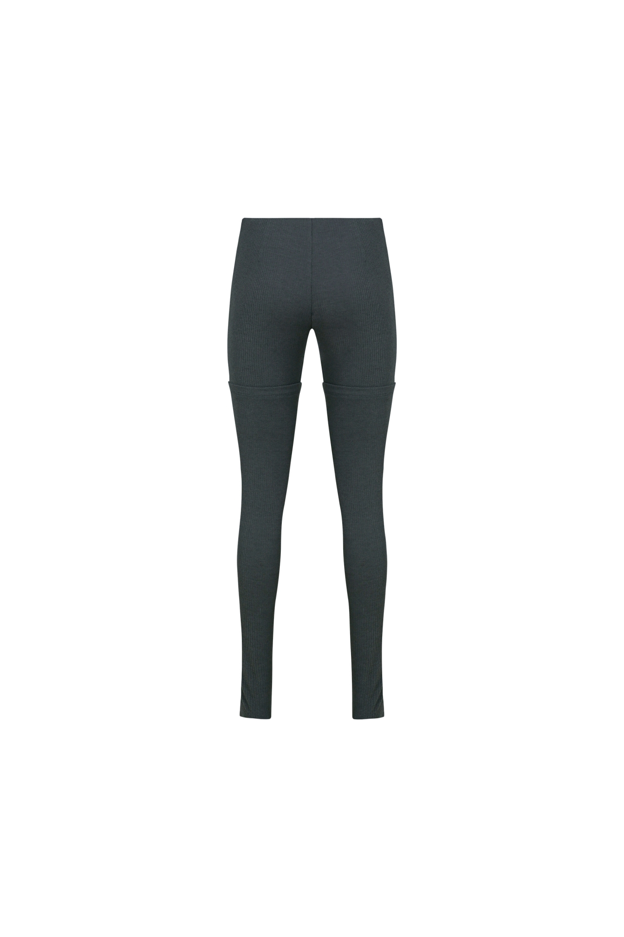 RIBBED PANELED BUTTON LEGGINGS (F26PT5161CG)