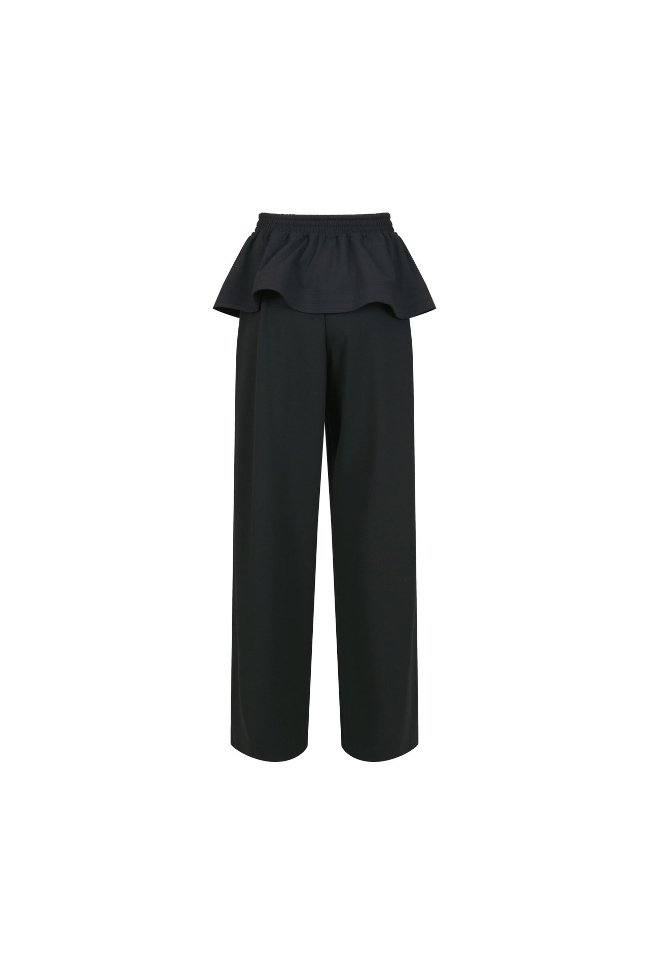 LAYERED RUFFLE PANTS (F26PT5031BK)