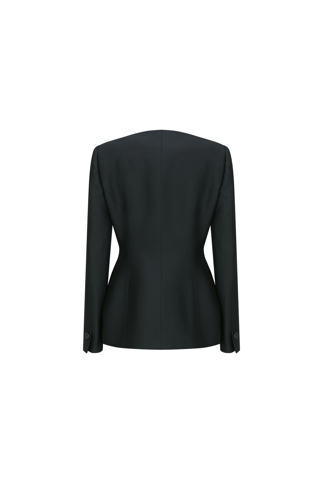 COLLARLESS TAILORED JACKET (F26JK2031BK)