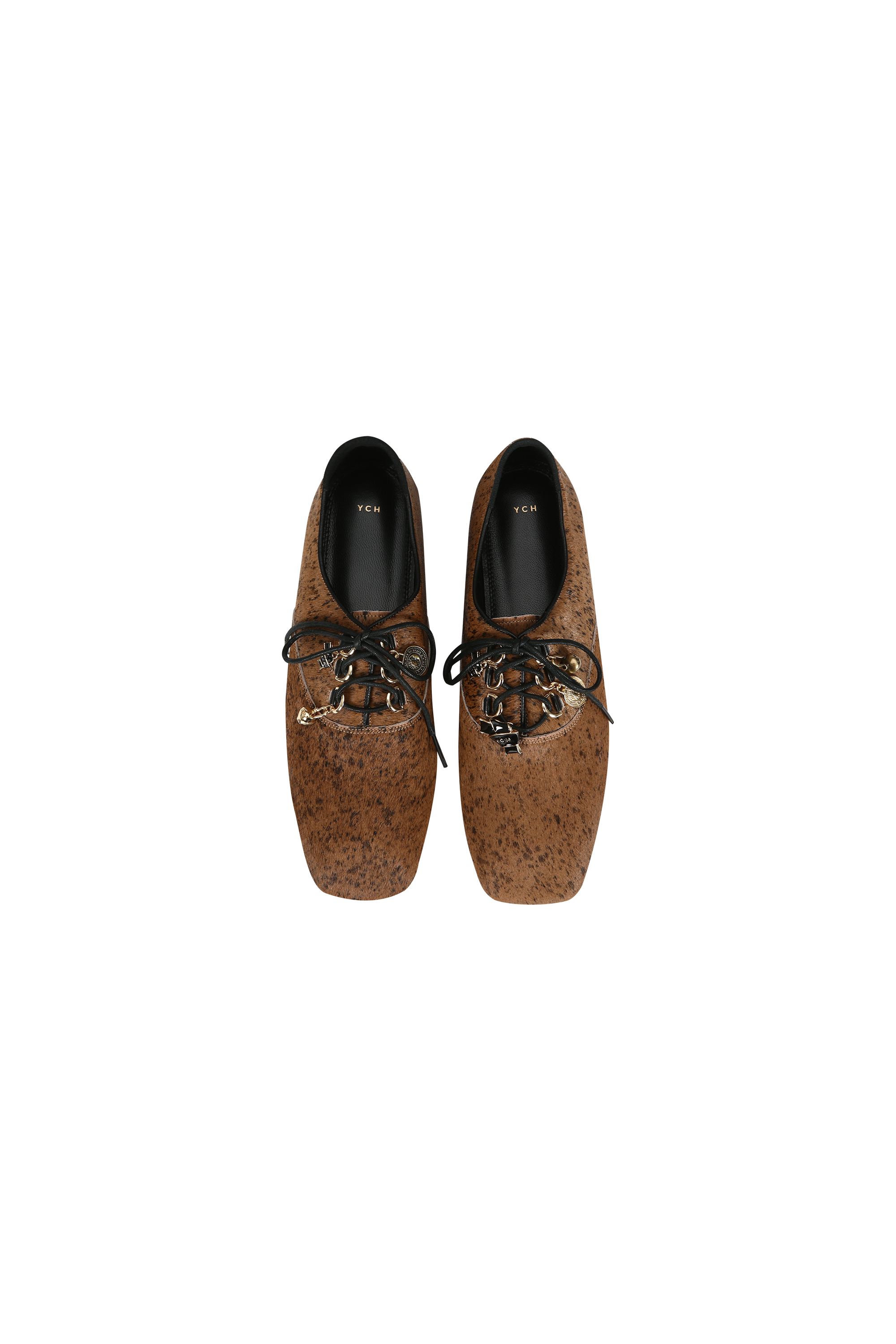 CHARM LACE-UP LOAFERS (W26AC12262BR)