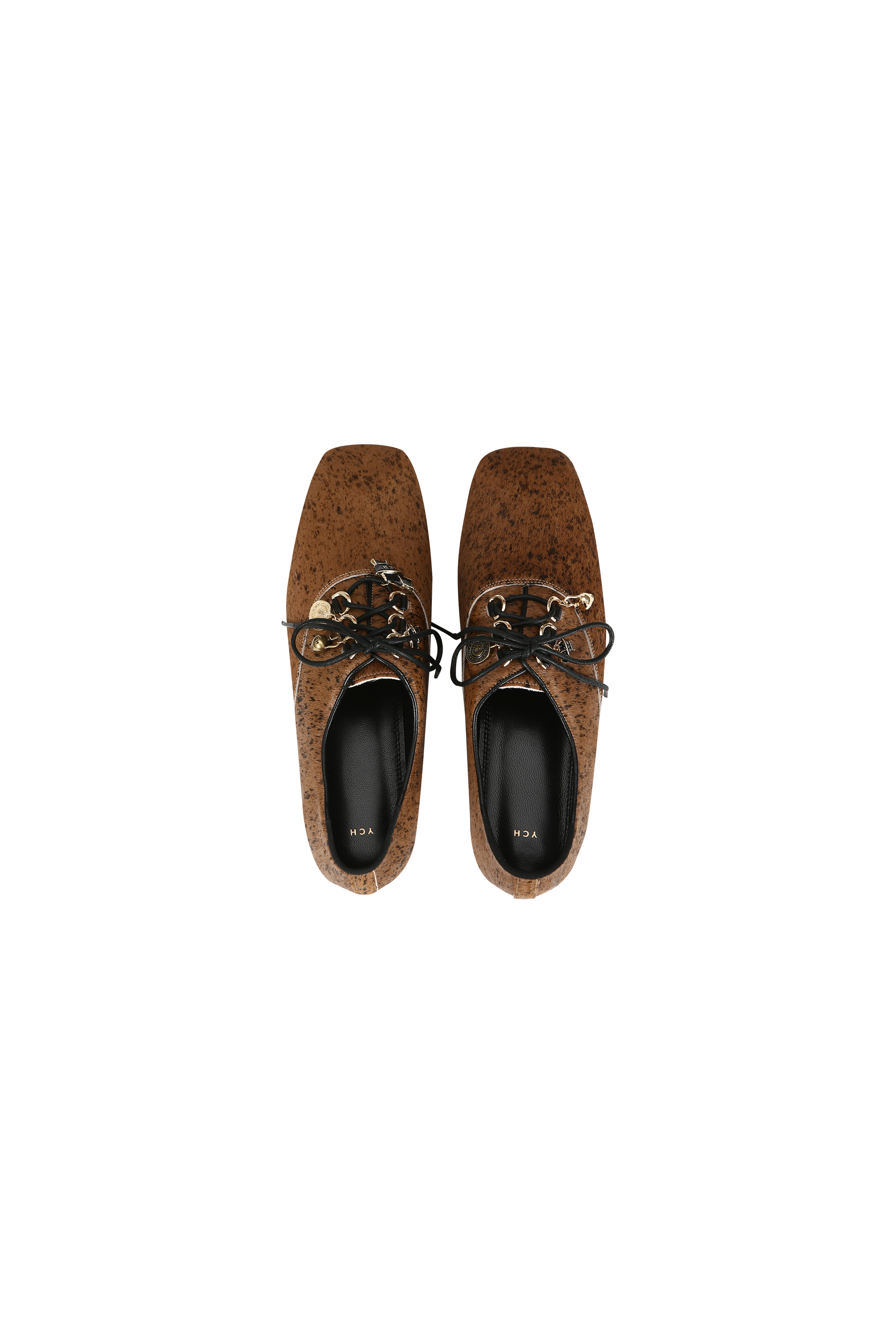 CHARM LACE-UP LOAFERS (W26AC12262BR)