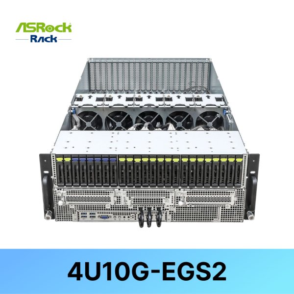 [ASRockRack] 4U10G-EGS2 10GPU/Intel&reg;/2CPU/32 DIMMs18 NVMe+SATA, 2.5" Bay