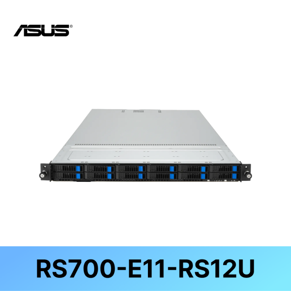 [ASUS] RS700-E11-RS12U 1GPU/Intel&reg;/2CPU/32DIMMs 12NVMe,2.5"Bay