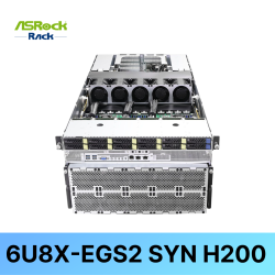 [ASRockRack] 6U8X-EGS2 SYN H200  8GPU/Intel&reg;/2CPU/32 DIMMs 12 Bay (NVMe/SATA, 2.5")
