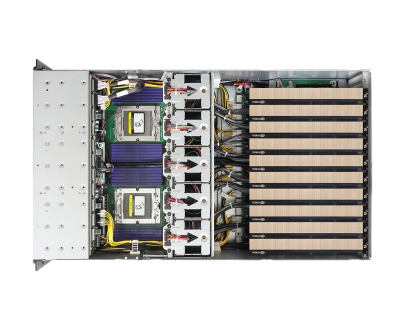 [ASRock Rack] 4U10G-TURIN2 10GPU/AMD/2CPU/24 DIMMS 24*2.5" bays(16 NVMe)