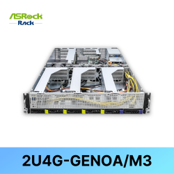 [ASRock Rack] 2U4G-GENOA/M3  4GPU/AMD/8DIMMs 4 NVMe, 2.5"2 bays