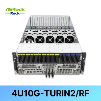 <B>[ASRock Rack] 4U10G-TURIN2/RF10GPU/AMD/2CPU/24DIMMs16NVMe or 24 2.5"SATA/SAS