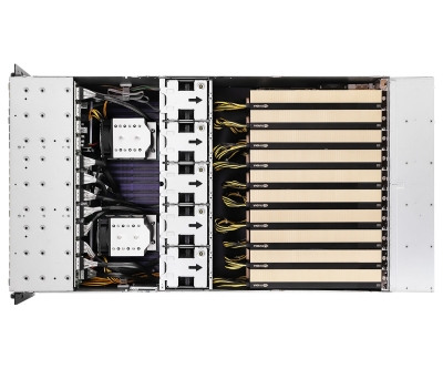 [ASRock Rack] 4U10G-GNR2/RF10GPU/Intel&reg;/2CPU/32 DIMMs18 NVMe, 2.5" 6 bay