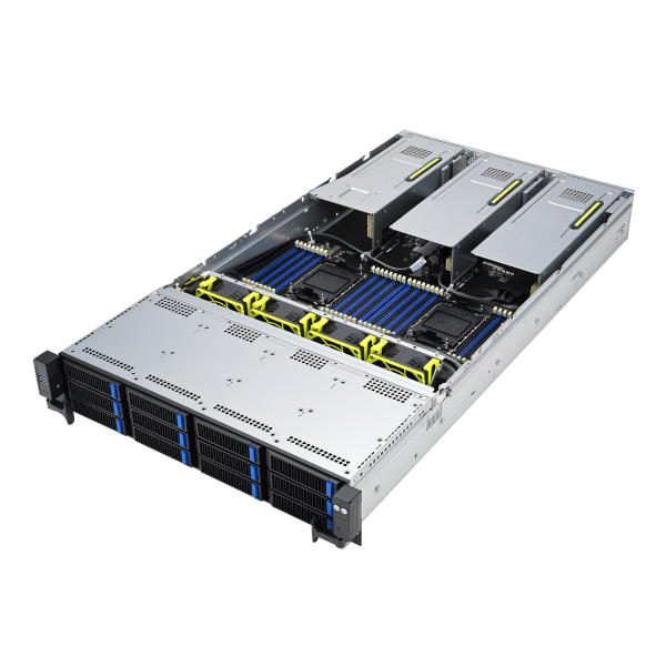 [ASUS] RS720-E11-RS12U 4GPU/Intel&reg;/2CPU/32DIMMs 12NVMe,3.5"Bay