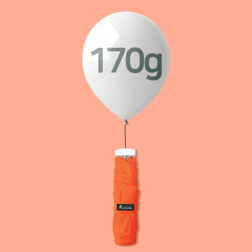 비비움벨라 초경량우산 3단우산 170g 상큼오렌지