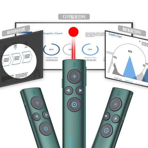 스마트포인터 PPT하이라이트2 TV모니터용 PPT리모컨 무선프리젠터 레이저포인터