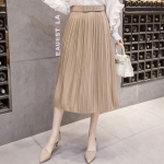 anymore 아코디언 정장 롱 스커트