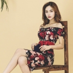 화사한 플라워 나염드레스  원피스  anymore