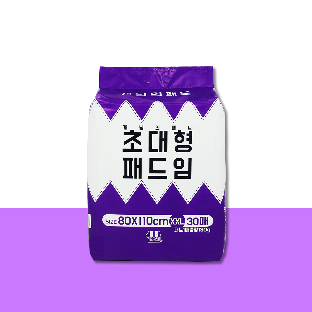 개님의패드 프리미엄 배변패드 초대형 80x110cm 30매