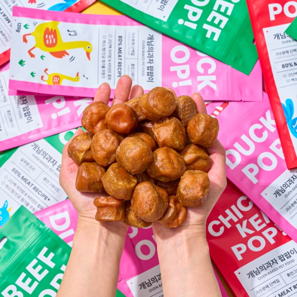 [1+1] 개님의과자 팝팝이 (덕팝) 강아지 가수분해 오리고기 저알러지 간식 120g