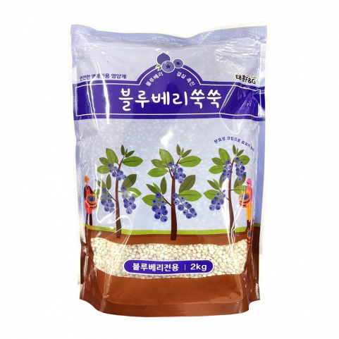 블루베리쑥쑥 2kg 블루베리 전용 완효성 코팅 NPK 비료