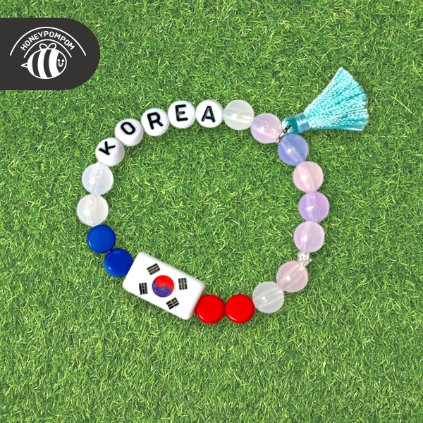 [허니폼폼] 태극기 자외선 팔찌
