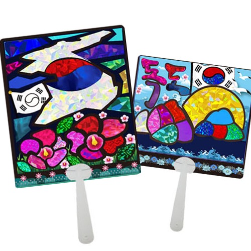 [매직북스] 반짝이 독도 포일아트 부채 만들기