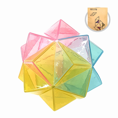 ON-tact 창의 꾸러미KIT 컬러엠버시퍼즐 / 평면입체도형 1인키트