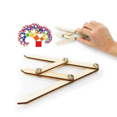 ON-tact 창의꾸러미KIT 피타고라스 황금분할세트 1인 (나무스티커+황금분할자)