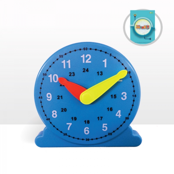 ON-tact 학습꾸러미 모형시계 시간학습 (미니워크북/1인박스) (색상랜덤)