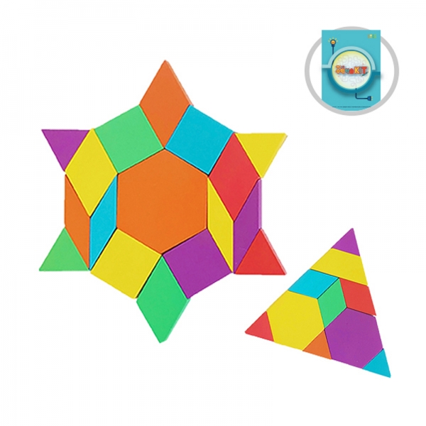 ON-tact 학습꾸러미 패턴블록 8mm 35조각