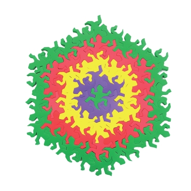 도마뱀 테셀레이션 퍼즐 (4색판 / 132pcs)