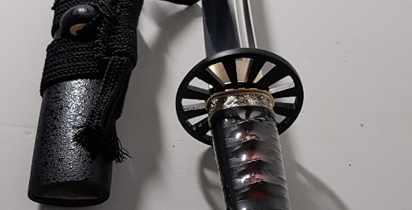 대조영도검1190-4탄지로 일륜도 귀멸의칼날 일본도무사도 날폭3.5cm진가검 수련용가검 장식용도검