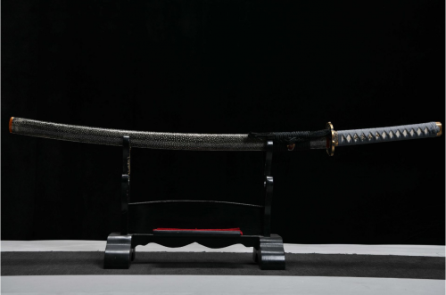 대조영도검2164 청룡무사도 T10 진흙열처리  황동복고처리 전포천연진주어피