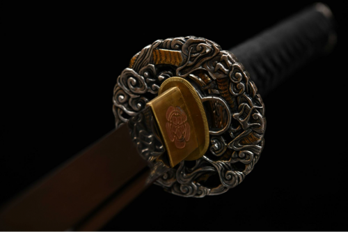 대조영도검2169  운룡무사도 T10 진흙열처리  황동금은상감