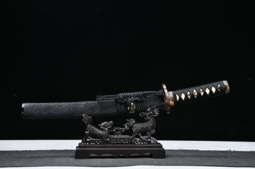 대조영도검2179  복희단도 혼산마이(本三枚)  진흙열처리 순동금은상감  전포천연진주어피