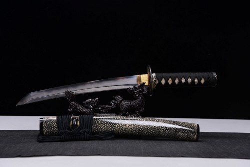 대조영도검2182  금죽단도 삼매합진흙열처리 황동금은상감  전포천연진주어피