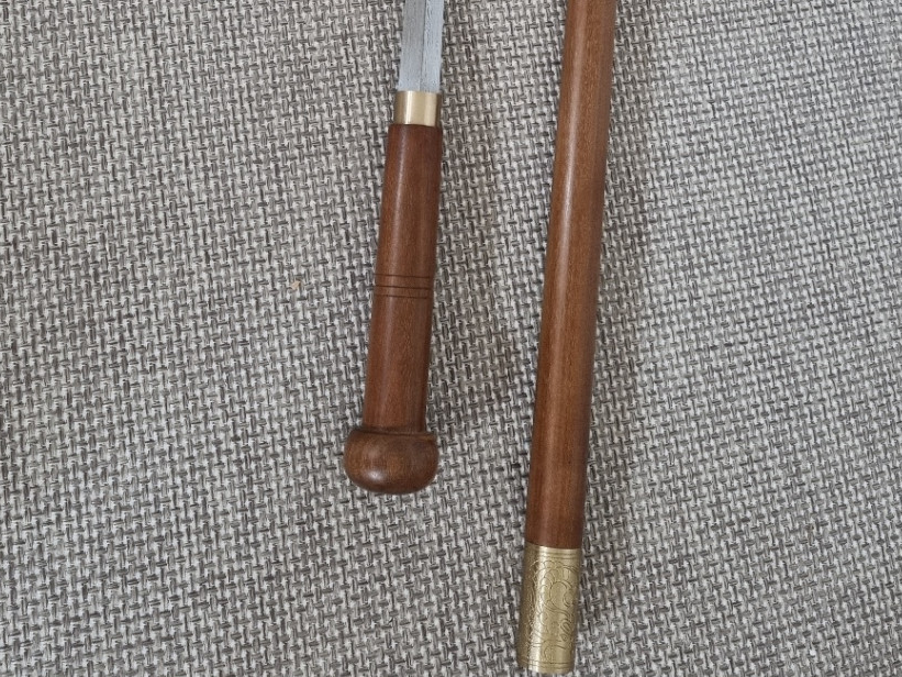 대조영도검1155-1신용문 지팡이검 화문강접쇠 전장110센티 등산용 지팡이