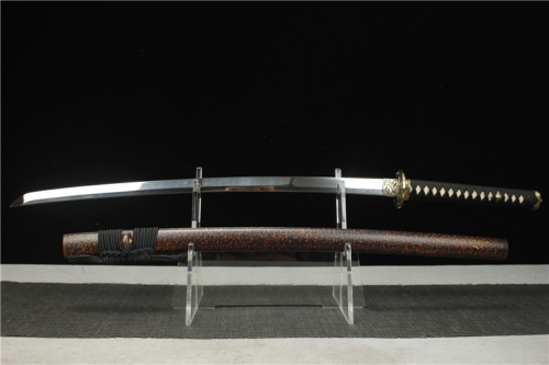 대조영도검2191  해귀무사도 백련화문강 초경면도신 황동에 복고풍 천연어피