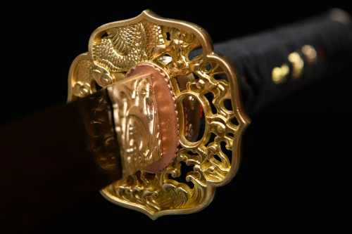 대조영도검2194  해랑무사도 백련화문강 거북이무늬도신 자색처리