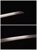 대조영도검2195  승룡무사도 백련화문강  황동에 은 상감 천연어피 천연황우각