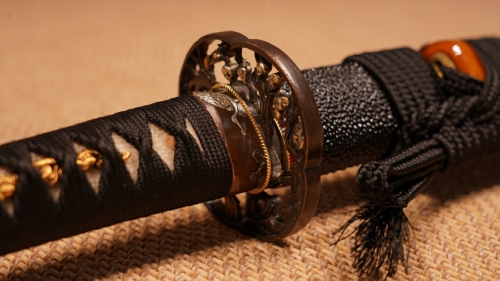 대조영도검K86새용 단검 호피문 천연어피 수련용단도 진검