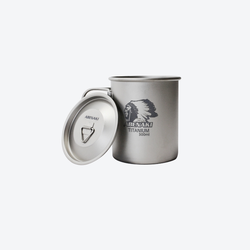 아베나키 티타늄 머그컵 300ml (뚜껑 포함)
