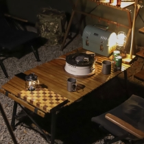 아베나키 업라이트 코모도테이블R 120 높이조절 우드 롤테이블