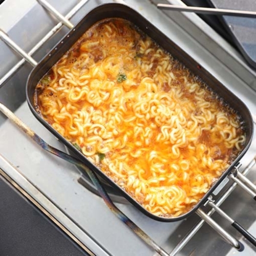 아베나키 논스틱 사각반합+찜기세트 (1.4L)