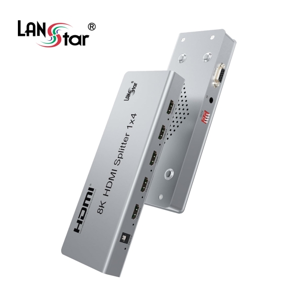 [LANstar] HDMI2.1 1:4 4포트 분배기 스플리터, 8K 60hz 4K 120hz [30944]