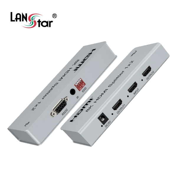 [LANstar] HDMI2.1 8K스플리터, 2포트 모니터 분배기 [30943]