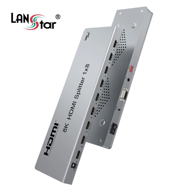 [LANstar] HDMI2.1 1:8 8포트 분배기 스플리터, 8K 60hz 4K 120hz [30945]