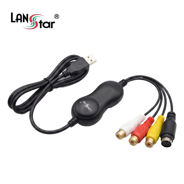 [LANstar] VHS 영상 USB 변환 컨버터, (캠코더 비디오 테이프 디지털 변환 캡처기) [30964]