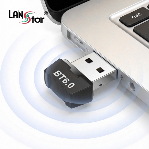 [LANstar] 블루투스 6.0 USB 동글이 이어폰 무선 수신기 [30962]