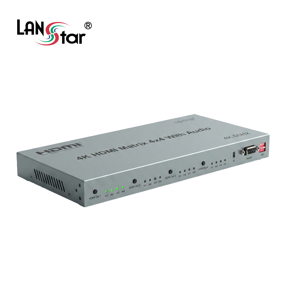[LANstar] HDMI2.0 4x4 매트릭스 [30965]