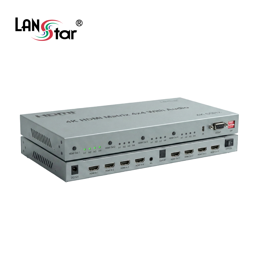 [LANstar] HDMI2.0 4x4 매트릭스 [30965]